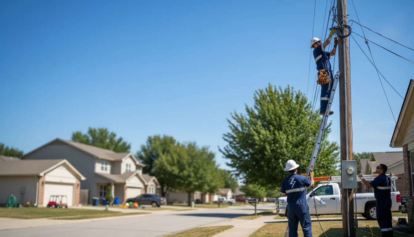 Residential electrician providing installation services in Green Road, KY